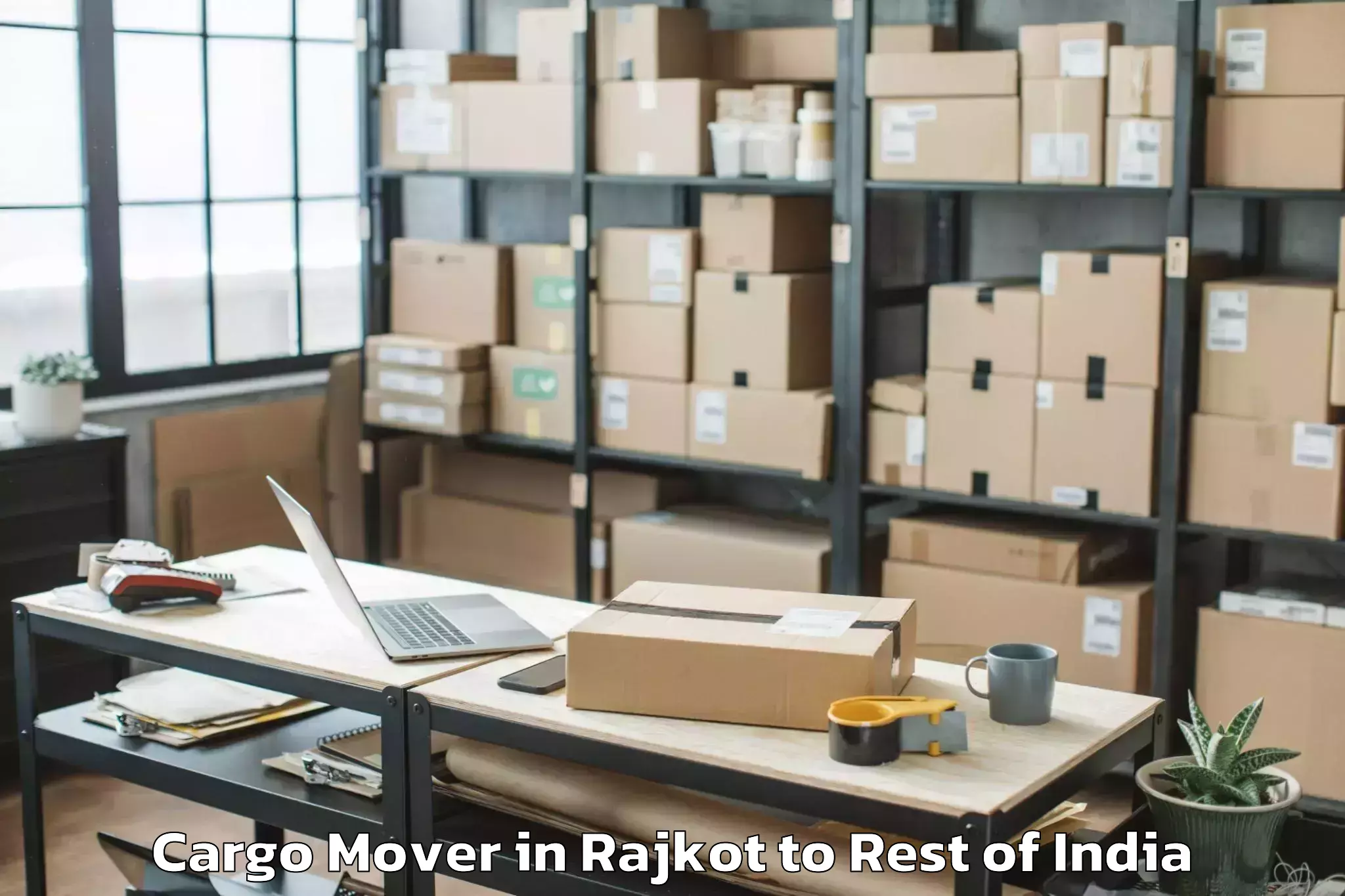 Professional Rajkot to Kokernag Cargo Mover